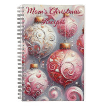 Gepersonaliseerde kerst recept boek Ornament kunst