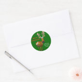 Gepersonaliseerde kerst rendier cadeau Label / lab (Envelop)