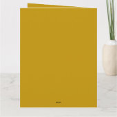 Gepersonaliseerde kerst rendier hoofd goud groen kaart (Achterkant)