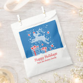 Gepersonaliseerde kerst rendier partij gunst tasse bedankzakje (Geknipt)