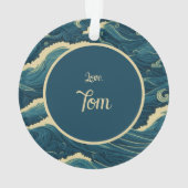 Gepersonaliseerde kerst roeien grappig acryl ornament (achterkant)