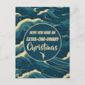 Gepersonaliseerde kerst roeien grappig briefkaart (Voorkant)