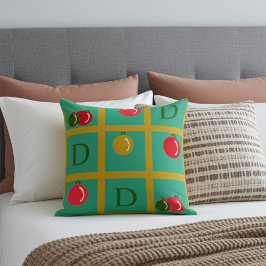 Gepersonaliseerde Kerst Sierpleinen op Groen Kussen