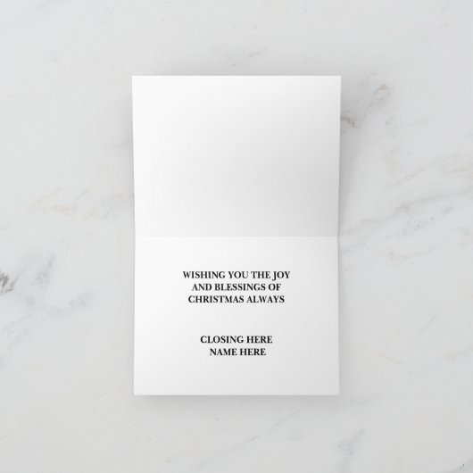 Gepersonaliseerde Kerst Sneeuwman 2 Kaart (Binnen)