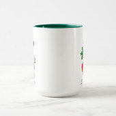 Gepersonaliseerde Kerst Sneeuwman Candy Cane Coffe Mok (Midden)