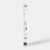 Gepersonaliseerde kerst sneeuwpop telefoonhoesje iPhone hoesje (Linkerkant)