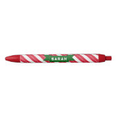 Gepersonaliseerde kerst snoepriet zwarte inkt pen (Voorkant)