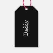 Gepersonaliseerde kerst-sokkenlabels, sokkennaam cadeaulabel (Achterkant)