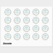 Gepersonaliseerde Kerst stickers Elegante envelop (Vel)