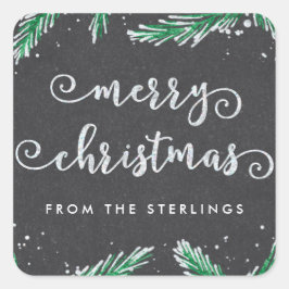 Gepersonaliseerde Kerst stickers | Glitterlook