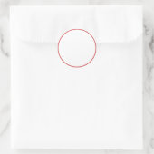 Gepersonaliseerde Kerst stickers met rode rand (Tas)