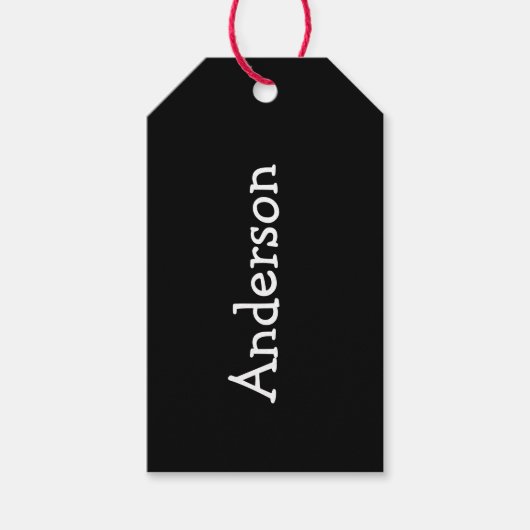 Gepersonaliseerde Kerst Stocking Labels, Stocking Cadeaulabel (Voorkant)
