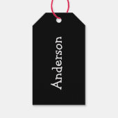 Gepersonaliseerde Kerst Stocking Labels, Stocking Cadeaulabel (Achterkant)
