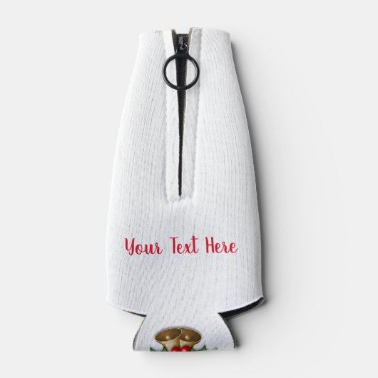 Gepersonaliseerde Kerst Stubby Houder Flesjeskoeler (Achterkant)