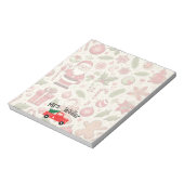 Gepersonaliseerde kerst-thema leraar cadeau notitieblok (Linkerzijde)