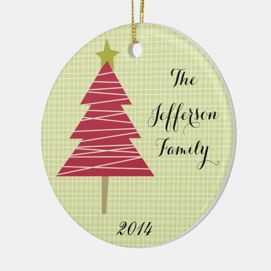 Gepersonaliseerde kerst XMAS Tree Family Ornament (Links)
