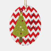 Gepersonaliseerde kerst XMAS Tree Family Ornament (Rechts)