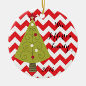 Gepersonaliseerde kerst XMAS Tree Family Ornament (Voorkant)
