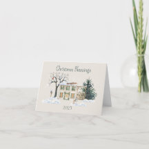 Gepersonaliseerde Kerst Zegeningen Waterverf