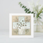 Gepersonaliseerde Kerstafhankelijke vogels  Feestdagenkaart (Staand voorkant)