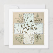 Gepersonaliseerde Kerstafhankelijke vogels  Feestdagenkaart (Voorkant)