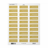 Gepersonaliseerde kerstavond botanische etiket (Full Sheet)