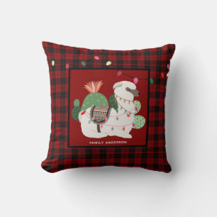 Gepersonaliseerde kerstballon Alpaca Buffalo Pset Kussen
