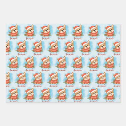 Gepersonaliseerde kerstbekentenis inpakpapier vel (Voorkant 2)