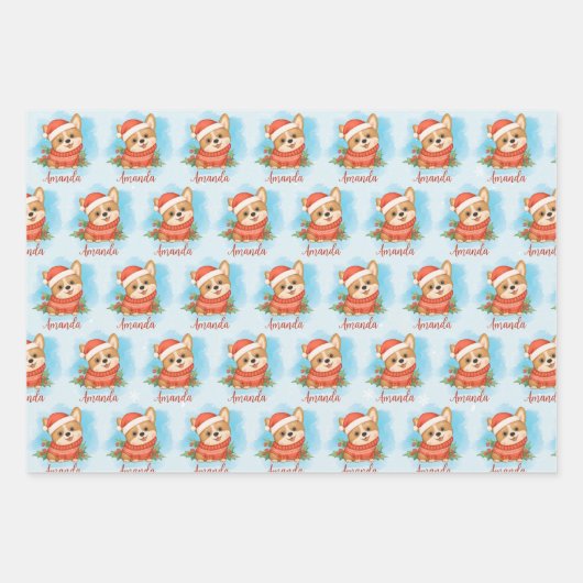 Gepersonaliseerde kerstbekentenis inpakpapier vel (Voorkant)