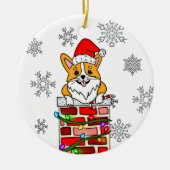 Gepersonaliseerde kerstbekentenis keramisch ornament (Voorkant)