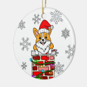 Gepersonaliseerde kerstbekentenis keramisch ornament (Links)