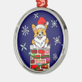 Gepersonaliseerde kerstbekentenis metalen ornament (Links)