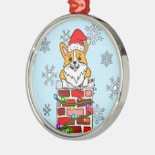 Gepersonaliseerde kerstbekentenis metalen ornament (Links)