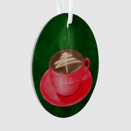 Gepersonaliseerde kerstbekkenkunst ornament (voorkant)