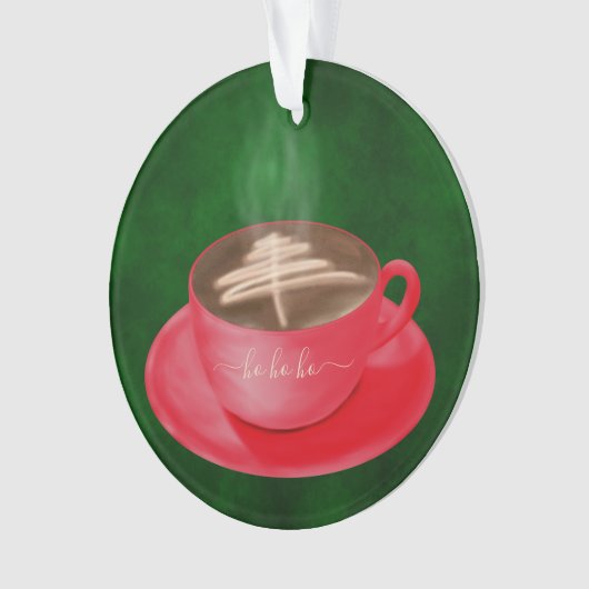 Gepersonaliseerde kerstbekkenkunst ornament (voorkant)