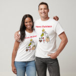 Gepersonaliseerde kerstbemanning t-shirt<br><div class="desc">Dit gepersonaliseerde Christmas T - Shirt bevat de Christmas Crew-personages.</div>