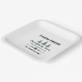 Gepersonaliseerde kerstbomen Boerderij cocktail Bo Papieren Bordje (Gebogen)