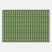 Gepersonaliseerde kerstbomen inpakpapier vel (Voorkant)