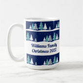 Gepersonaliseerde kerstbomen Schattigee winter Koffiemok (Links)