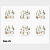 Gepersonaliseerde kerstbomen Sticker (Vel)