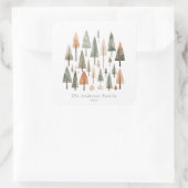 Gepersonaliseerde kerstbomen Sticker (Tas)