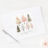 Gepersonaliseerde kerstbomen Sticker (Envelop)