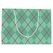 Gepersonaliseerde kerstboog geschenk tas groot cadeauzakje (Achterkant)