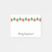 Gepersonaliseerde kerstboom bal lichten post-it® notes (Voorkant)