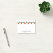 Gepersonaliseerde kerstboom bal lichten post-it® notes (Kantoor)
