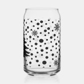 Gepersonaliseerde kerstboom blikvorm glas (Achterkant)