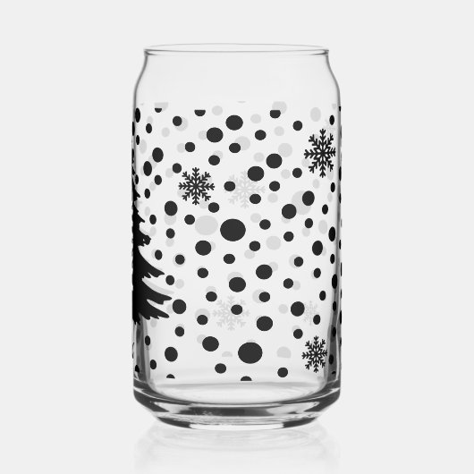 Gepersonaliseerde kerstboom blikvorm glas (Achterkant)