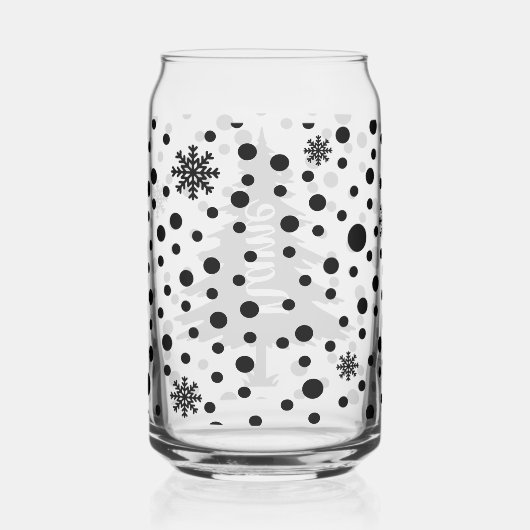 Gepersonaliseerde kerstboom blikvorm glas (Rechts)