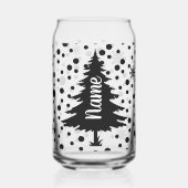 Gepersonaliseerde kerstboom blikvorm glas (Links)