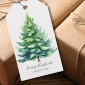 Gepersonaliseerde kerstboom cadeaulabel